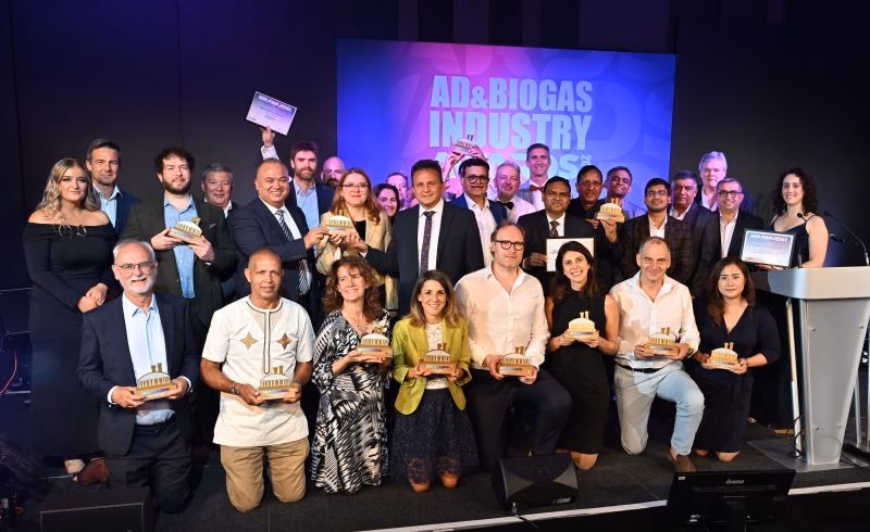 Vencedores do AD & Biogas Industry Awards 2026, prêmio internacional do setor de biogás e biometano